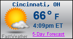 Weather Forecast for Cincinnati, OH