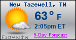 Weather Forecast for New Tazewell, TN