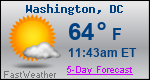 Weather Forecast for Washington, DC