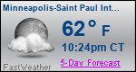 Weather Forecast for Minneapolis-Saint Paul International Airport, MN