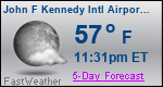 Weather Forecast for John F Kennedy International Airport, NY