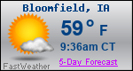 Weather Forecast for Bloomfield, IA
