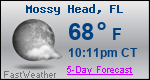 Weather Forecast for Mossy Head, FL