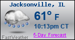 Weather Forecast for Jacksonville, IL