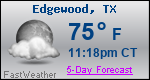 Weather Forecast for Edgewood, TX