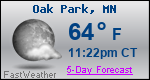 Weather Forecast for Oak Park, MN