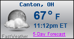 Weather Forecast for Canton, OH