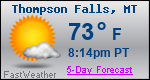 Weather Forecast for Thompson Falls, MT
