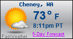 Weather Forecast for Cheney, WA
