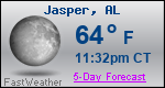 Weather Forecast for Jasper, AL