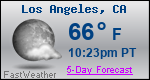 Weather Forecast for Los Angeles, CA