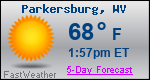 Weather Forecast for Parkersburg, WV