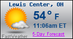 Weather Forecast for Lewis Center, OH