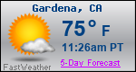 Weather Forecast for Gardena, CA