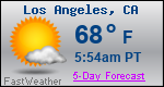 Weather Forecast for Los Angeles, CA