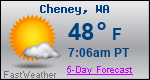 Weather Forecast for Cheney, WA