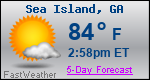 Weather Forecast for Sea Island, GA