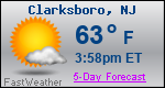 Weather Forecast for Clarksboro, NJ