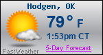 Weather Forecast for Hodgen, OK
