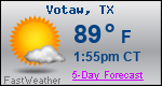 Weather Forecast for Votaw, TX