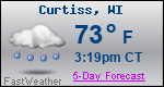 Weather Forecast for Curtiss, WI
