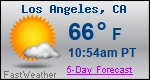 Weather Forecast for Los Angeles, CA