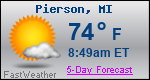 Weather Forecast for Pierson, MI
