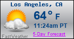 Weather Forecast for Los Angeles, CA