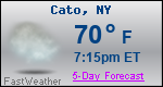 Weather Forecast for Cato, NY