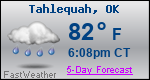 Weather Forecast for Tahlequah, OK