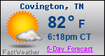 Weather Forecast for Covington, TN