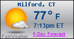 Weather Forecast for Milford, CT
