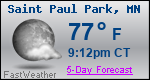 Weather Forecast for Saint Paul Park, MN