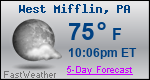 Weather Forecast for West Mifflin, PA