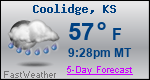 Weather Forecast for Coolidge, KS