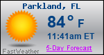 Weather Forecast for Parkland, FL