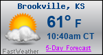 Weather Forecast for Brookville, KS