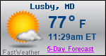 Weather Forecast for Lusby, MD