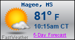 Weather Forecast for Magee, MS