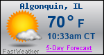 Weather Forecast for Algonquin, IL