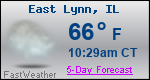 Weather Forecast for East Lynn, IL