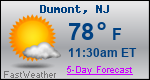 Weather Forecast for Dumont, NJ
