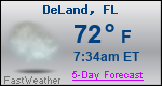 Weather Forecast for DeLand, FL