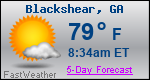 Weather Forecast for Blackshear, GA