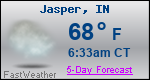 Weather Forecast for Jasper, IN