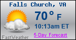 Weather Forecast for Falls Church, VA