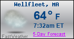 Weather Forecast for Wellfleet, MA