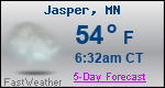 Weather Forecast for Jasper, MN