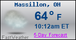 Weather Forecast for Massillon, OH