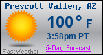 Weather Forecast for Prescott Valley, AZ